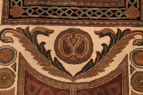 Jaipur Beige Hand Knotted 120 X 146 Area Rug 301-30978 Image 6