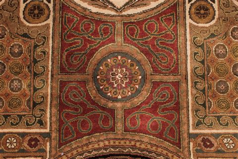 Jaipur Beige Hand Knotted 120 X 146 Area Rug 301-30978 Image 8