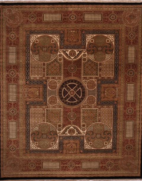 Jaipur Beige Hand Knotted 120 X 146 Area Rug 301-30978 Image 0