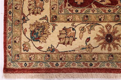 Jaipur Red Hand Knotted 81 X 112  Area Rug 301-30983 Image 1