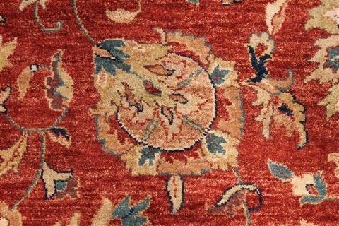Jaipur Red Hand Knotted 81 X 112  Area Rug 301-30983 Image 4