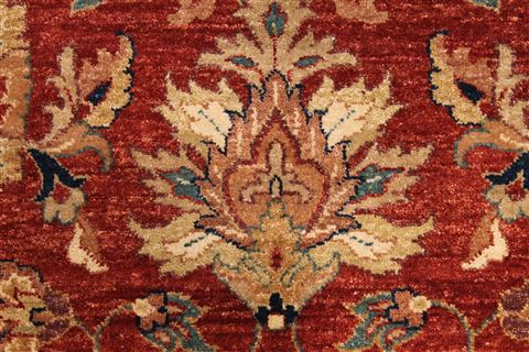 Jaipur Red Hand Knotted 81 X 112  Area Rug 301-30983 Image 6