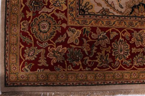 Jaipur Beige Hand Knotted 101 X 143 Area Rug 301-30985 Image 1