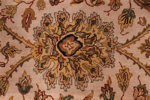 Jaipur Beige Hand Knotted 101 X 143 Area Rug 301-30985 Image 4