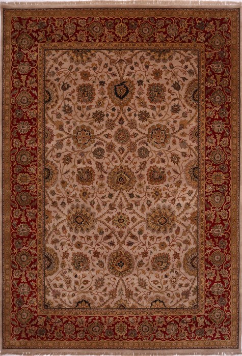 Jaipur Beige Hand Knotted 101 X 143 Area Rug 301-30985 Image 0