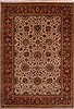 Jaipur Beige Hand Knotted 101 X 143  Area Rug 301-30985 Thumb 0