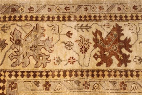 Oushak Yellow Hand Knotted 129 X 148 Area Rug 301-30991 Image 7