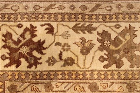 Oushak Beige Hand Knotted 126 X 156 Area Rug 301-30993 Image 8