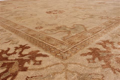 Oushak Beige Hand Knotted 126 X 1411 Area Rug 301-30994 Image 2