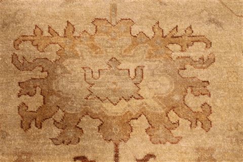 Oushak Beige Hand Knotted 126 X 1411 Area Rug 301-30994 Image 6