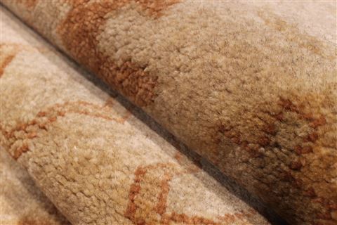 Oushak Beige Hand Knotted 126 X 1411 Area Rug 301-30994 Image 9