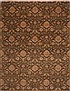 Agra Green Hand Knotted 121 X 152  Area Rug 301-30996 Thumb 0