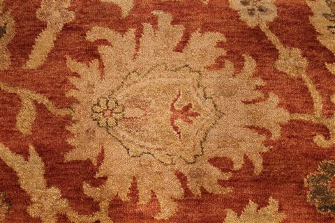 Oushak Brown Hand Knotted 120 X 150 Area Rug 301-30998 Image 4