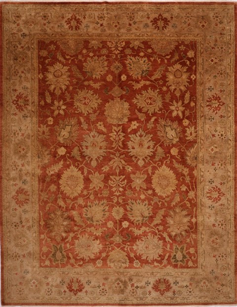 Oushak Brown Hand Knotted 120 X 150 Area Rug 301-30998 Image 0