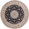 Nain Blue Round Hand Knotted 70 X 70 Area Rug 254-31014 Thumb 0