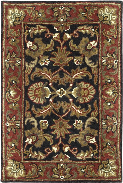 Surya Ancient Treasures Black 20 X 30 Area Rug A108-23 800-31023 Image 0