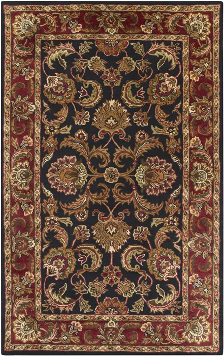 Surya Ancient Treasures Black 50 X 80 Area Rug A108-58 800-31026 Image 0