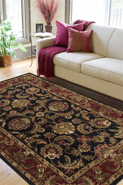 Surya Ancient Treasures Black 90 X 130 Area Rug A108-913 800-31031 Image 2