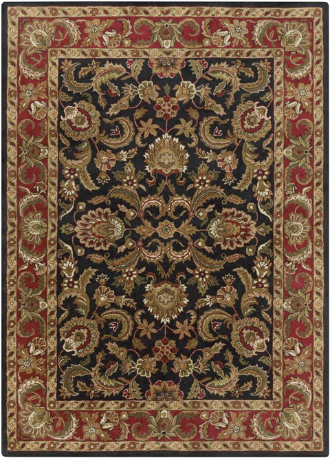 Surya Ancient Treasures Black 90 X 130 Area Rug A108-913 800-31031 Image 0