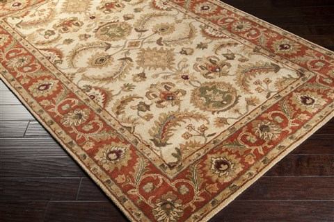 Surya Ancient Treasures White 33 X 53 Area Rug A160-3353 800-31108 Image 1