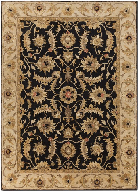 Surya Ancient Treasures Black 80 X 110 Area Rug A171-811 800-31124 Image 0