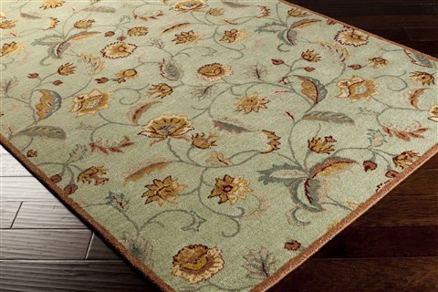 Surya Ancient Treasures Green 80 X 110 Area Rug A172-811 800-31131 Image 1