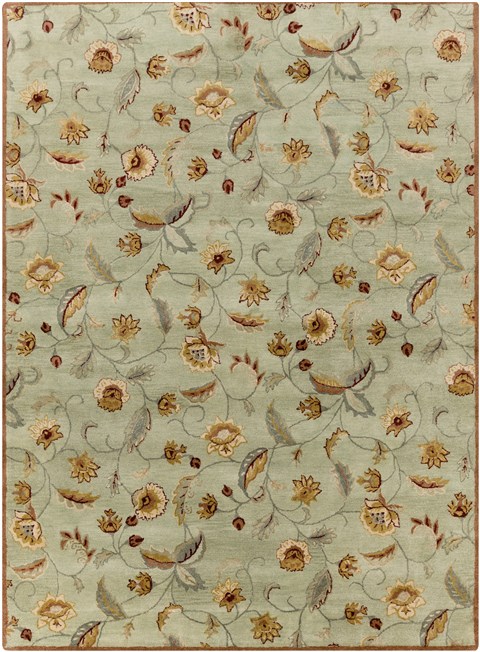 Surya Ancient Treasures Green 80 X 110 Area Rug A172-811 800-31131 Image 0