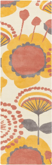 Surya Abigail Yellow Runner 26 X 80 Area Rug ABI9043-268 800-31354 Image 0