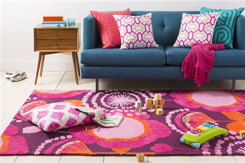 Surya Abigail Purple Runner 26 X 80 Area Rug ABI9045-268 800-31364 Image 1