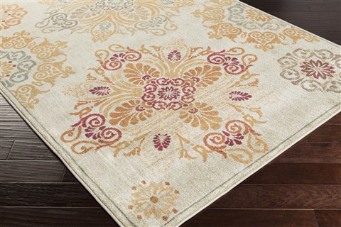 Surya Arabesque Grey 27 X 47 Area Rug ABS3000-2747 800-31492 Image 1