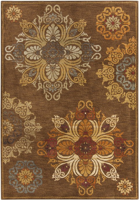 Surya Arabesque Brown 71 X 91 Area Rug ABS3002-710910 800-31505 Image 0