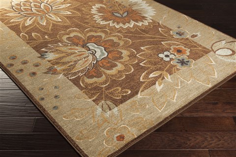 Surya Arabesque Brown 53 X 73 Area Rug ABS3003-5373 800-31509 Image 1