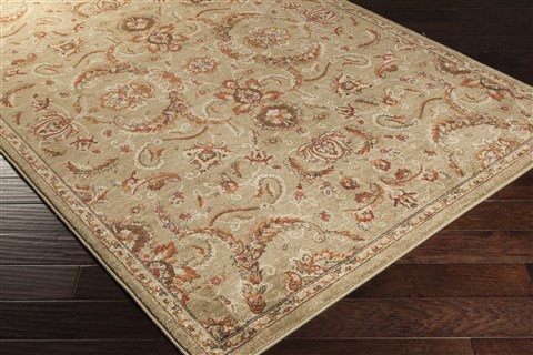 Surya Arabesque Green 53 X 73 Area Rug ABS3009-5373 800-31539 Image 1