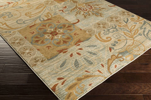 Surya Arabesque Green 27 X 47 Area Rug ABS3012-2747 800-31551 Image 1