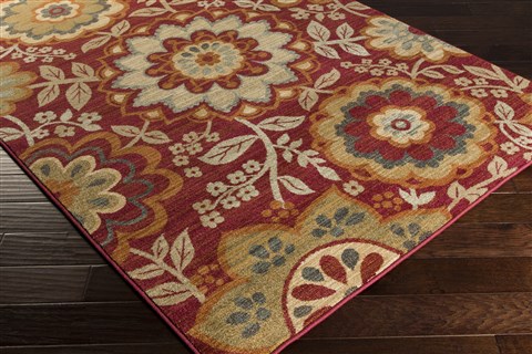 Surya Arabesque Red 71 X 91 Area Rug ABS3017-710910 800-31574 Image 1