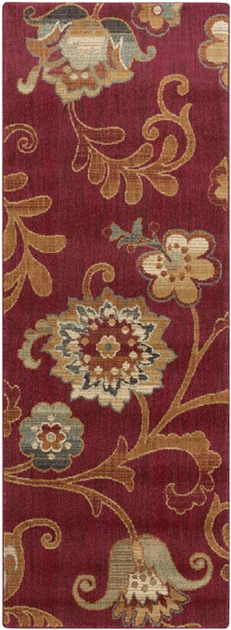 Surya Arabesque Red Runner 27 X 73 Area Rug ABS3024-2773 800-31611 Image 0