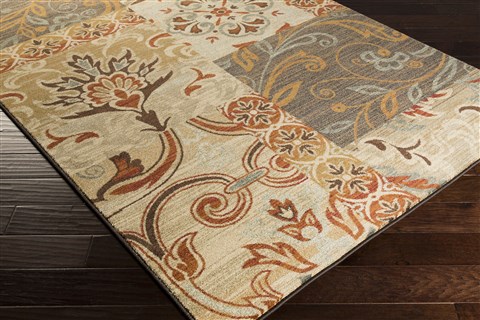Surya Arabesque Orange 53 X 73 Area Rug ABS3026-5373 800-31621 Image 1