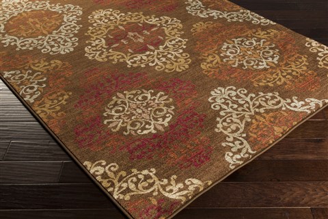 Surya Arabesque Brown 71 X 91 Area Rug ABS3028-710910 800-31632 Image 1