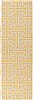 Surya Archive Yellow Runner 26 X 80 Area Rug ACH1707-268 800-31670 Thumb 0
