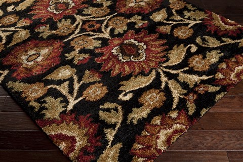 Surya Alfredo Black 30 X 50 Area Rug AFR3313-35 800-31765 Image 1