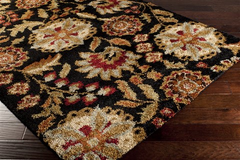 Surya Alfredo Black 30 X 50 Area Rug AFR3334-35 800-31845 Image 1