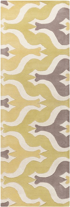 Surya Aimee Wilder Yellow Runner 26 X 80 Area Rug AIW4007-268 800-31963 Image 0
