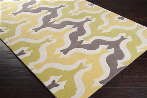 Surya Aimee Wilder Yellow 50 X 80 Area Rug AIW4007-58 800-31965 Image 1