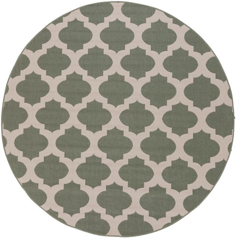 Surya Alfresco Green Round 89 X 89 Area Rug ALF9585-89RD 800-32002 Image 0