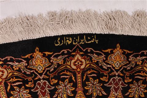 Qum Brown Round Hand Knotted 67 X 67 Area Rug 254-32023 Image 3
