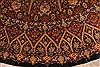 Qum Brown Round Hand Knotted 67 X 67 Area Rug 254-32023 Thumb 1