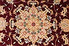 Tabriz Beige Round Hand Knotted 49 X 49  Area Rug 254-32026 Thumb 2