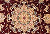 Tabriz Beige Round Hand Knotted 49 X 49 Area Rug 254-32026 Thumb 2