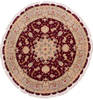 Tabriz Beige Round Hand Knotted 49 X 49  Area Rug 254-32026 Thumb 0