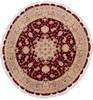 Tabriz Beige Round Hand Knotted 49 X 49 Area Rug 254-32026 Thumb 0